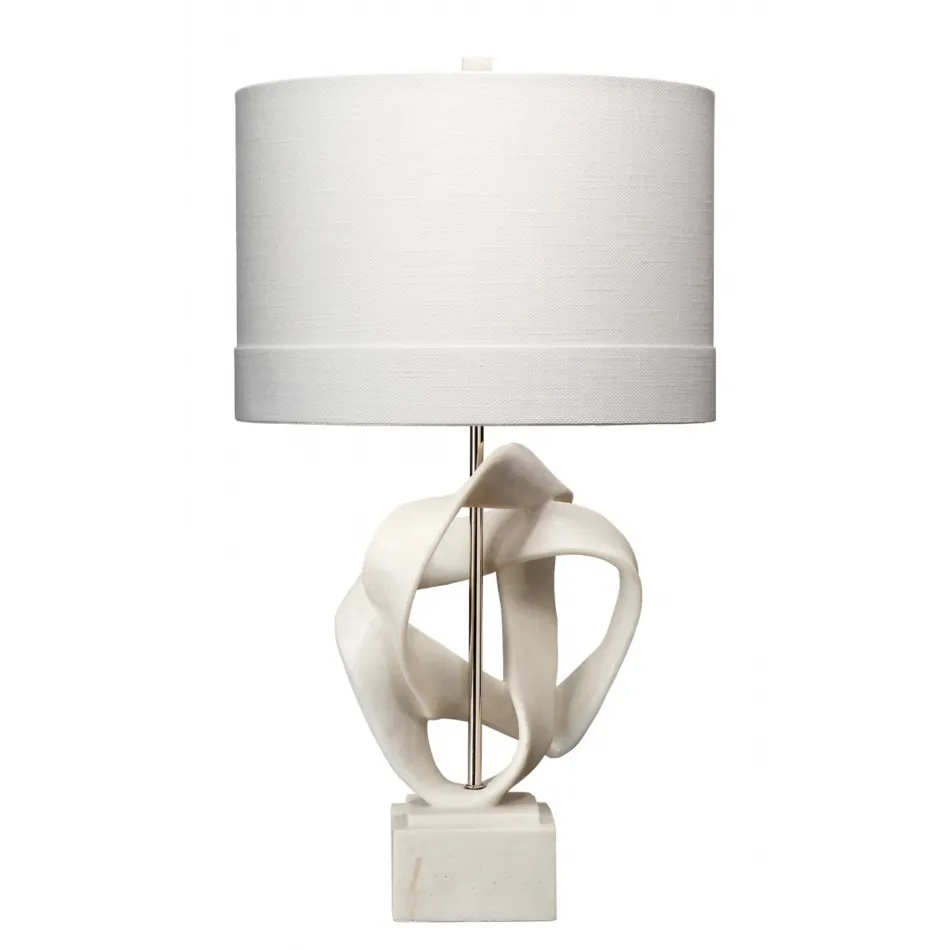 Intertwined Table Lamp, White