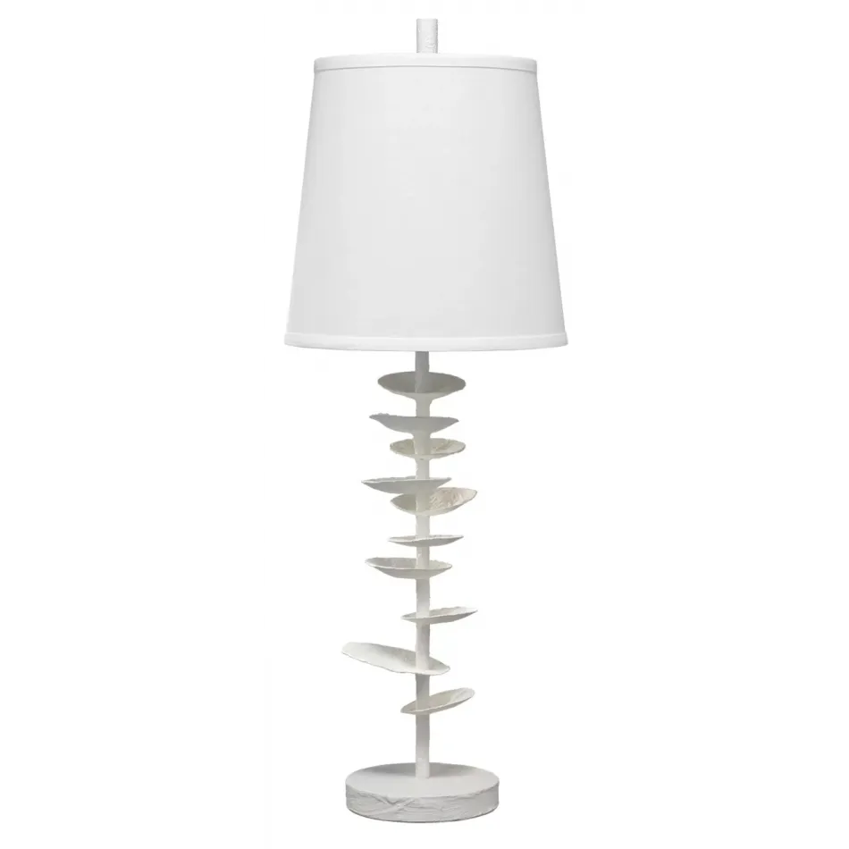 Petals Gesso Table Lamp