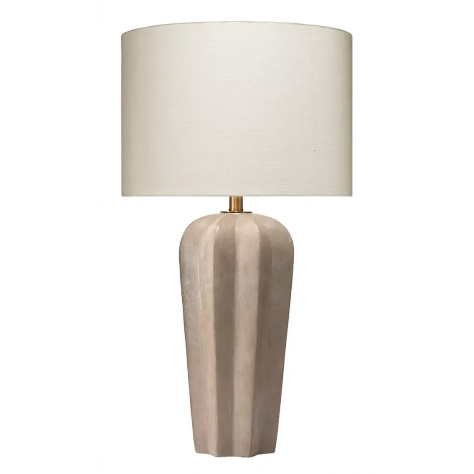 Regal Cement Table Lamp, Grey