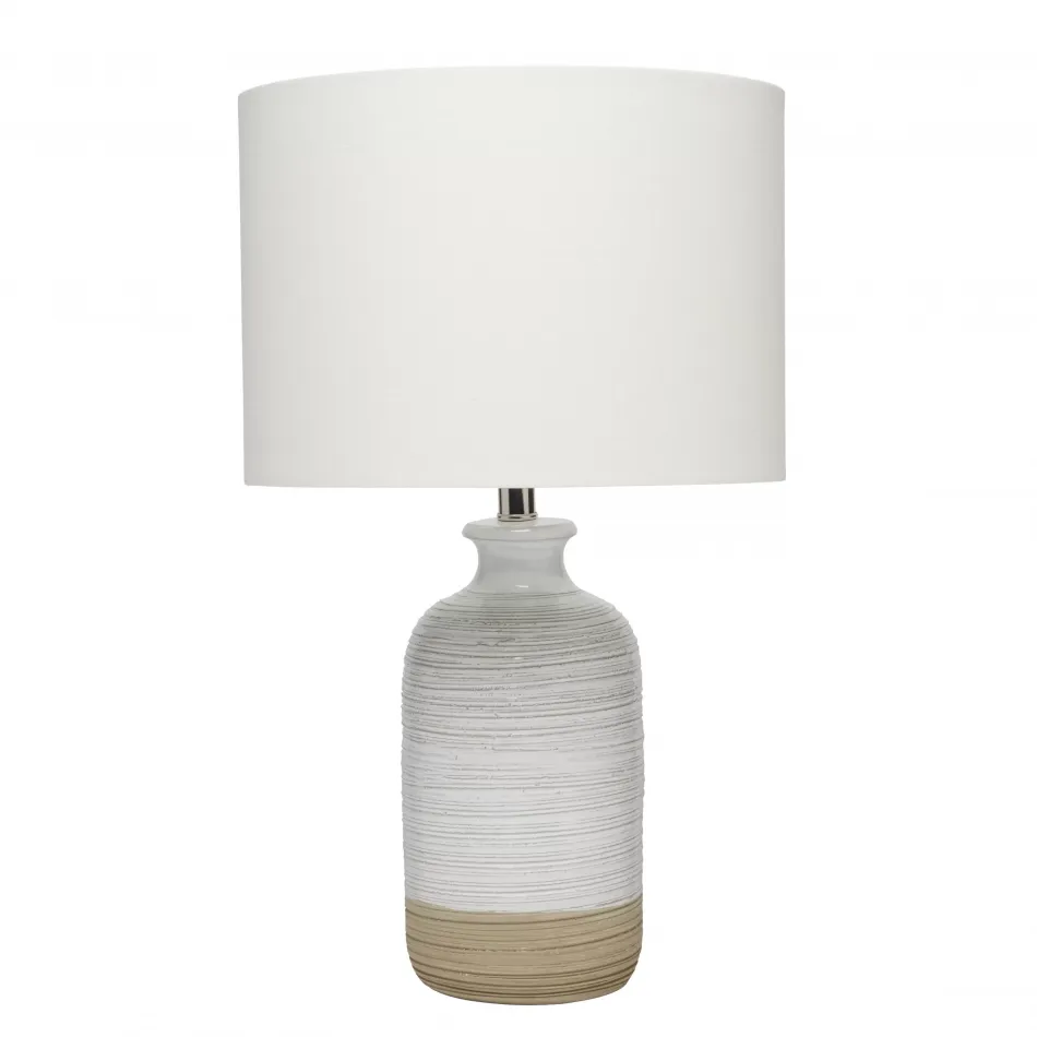 Ashwell Ceramic Table Lamp, White