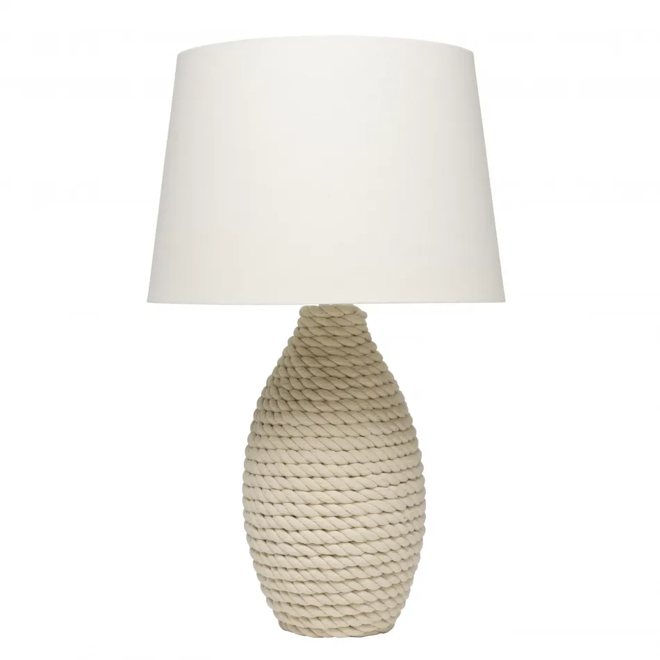 Rope Table Lamp, Off White