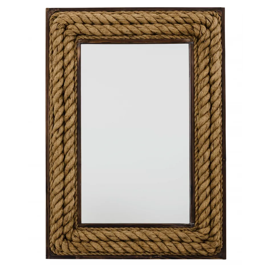 Rectangle Jute Mirror