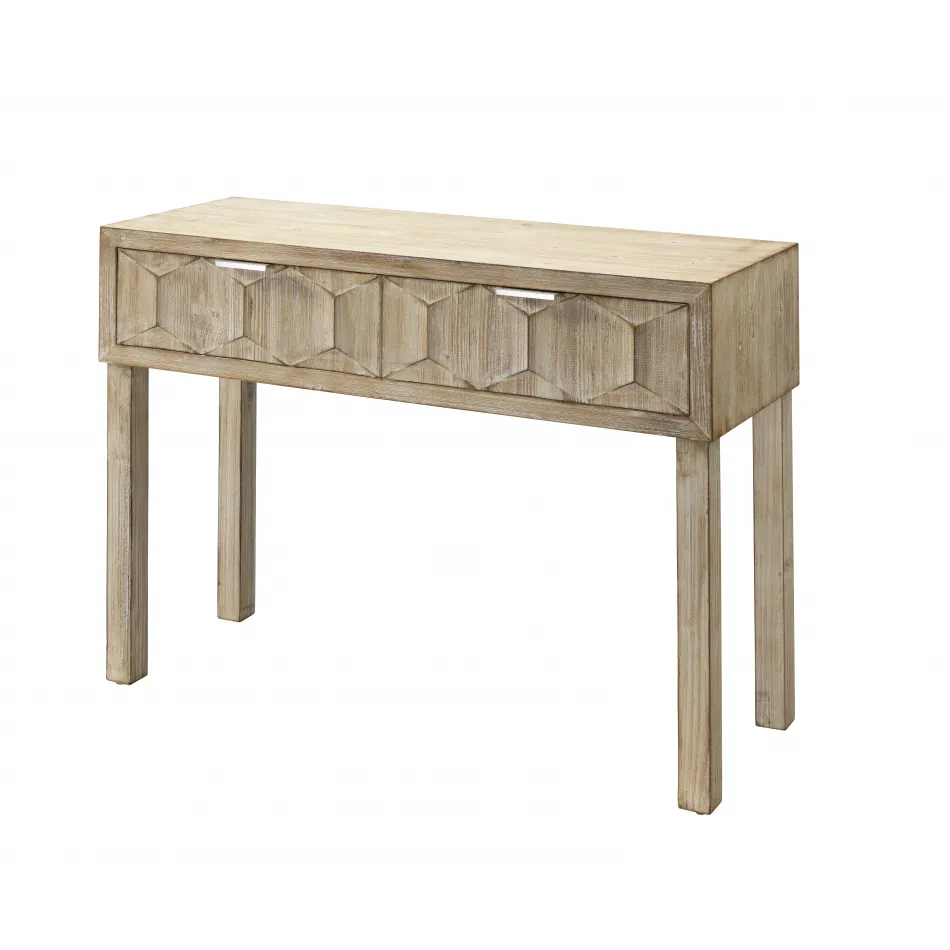 Juniper Two-Drawer Wood Console Table