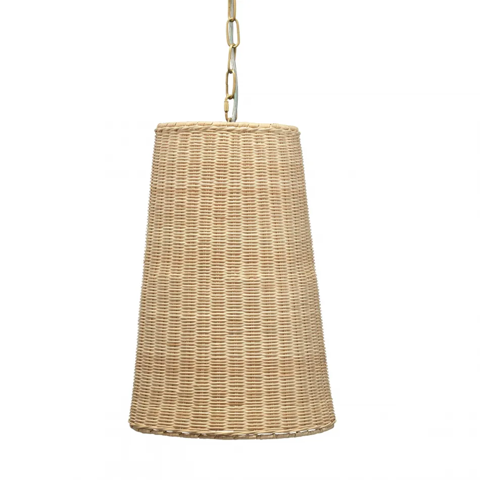 Candid Rattan 1-Light Pendant, Natural