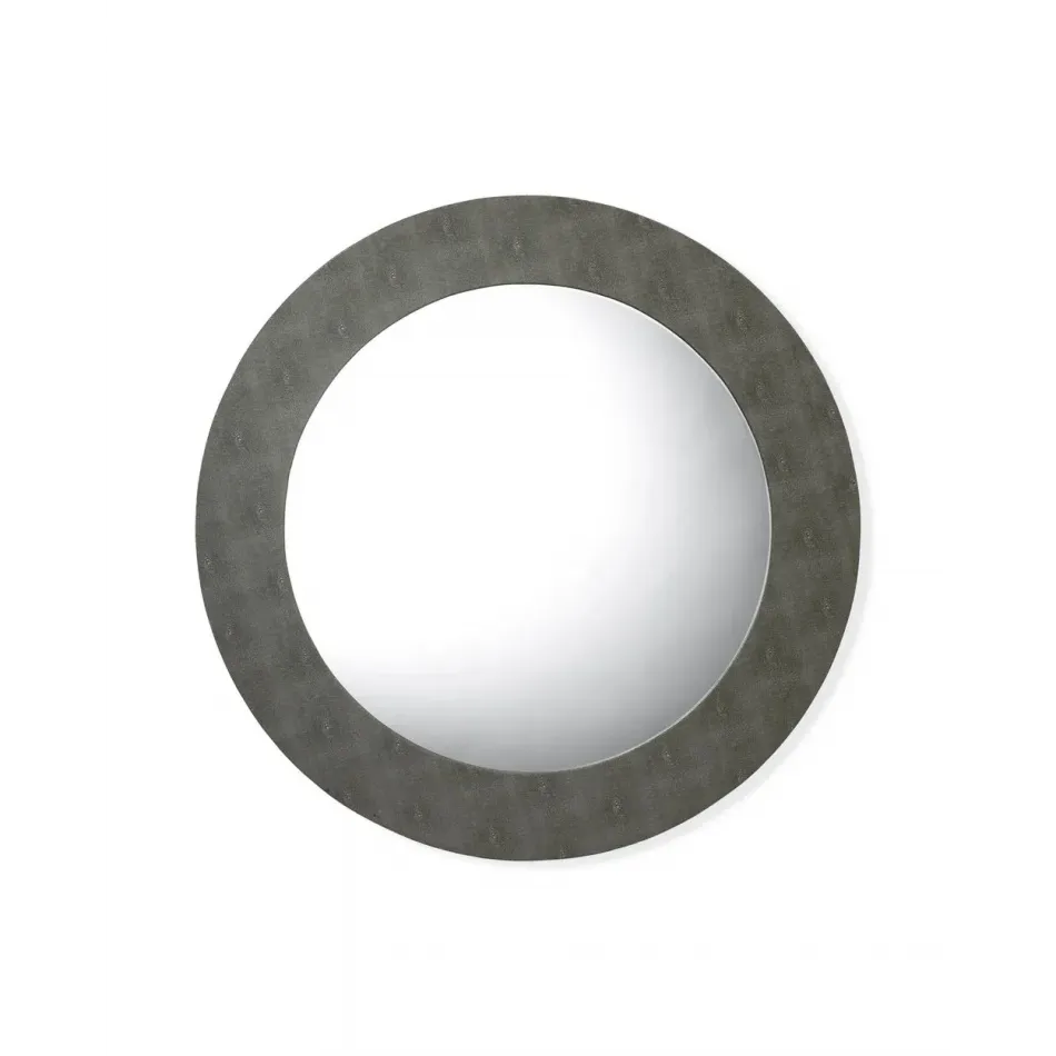 Chester Round Mirror - Grey