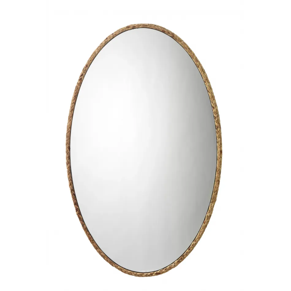 Sparrow Braided Oval Mirror