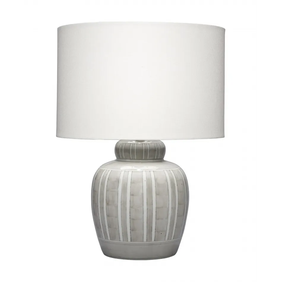 Arthur Ceramid Table Lamp, Grey