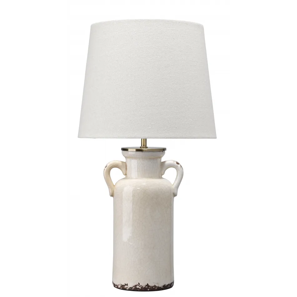 Piper Ceramic Table Lamp, Cream