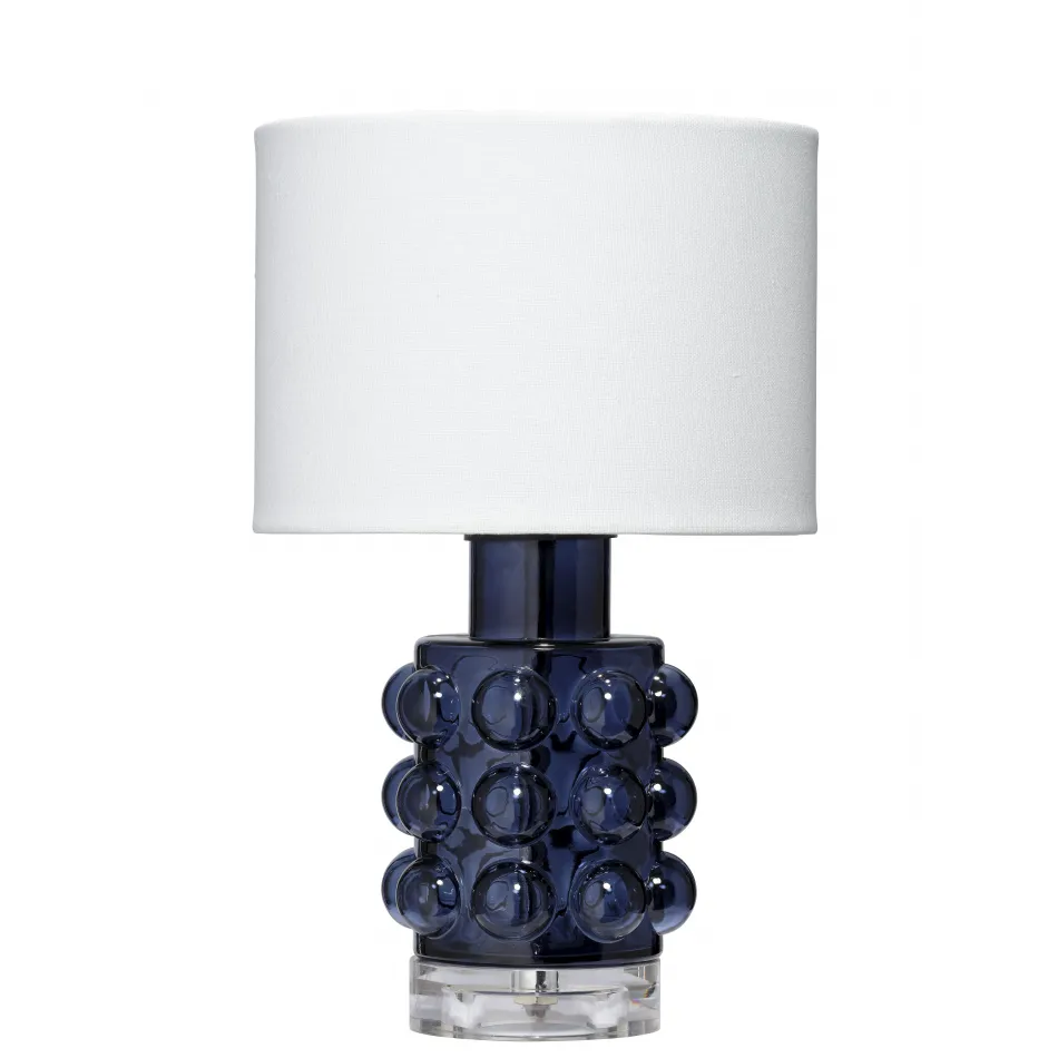 Seltzer Blown Glass Table Lamp, Blue