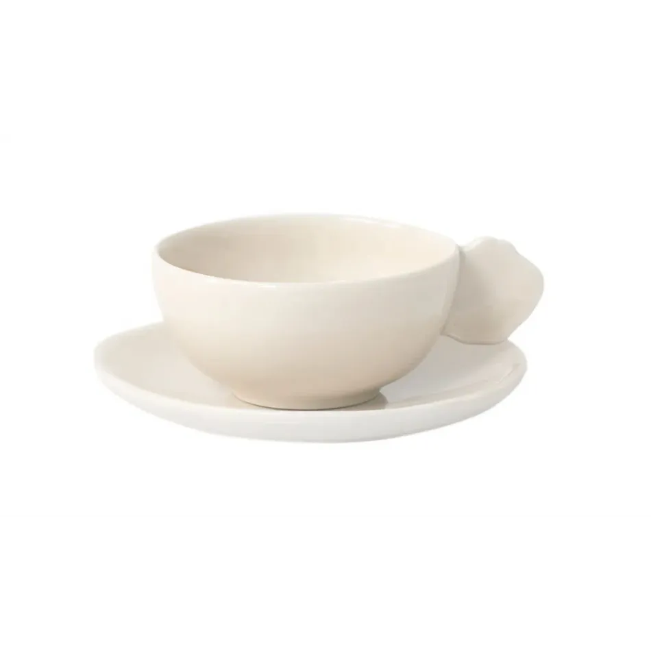 Plume Nude Cup & Saucer M 8 Oz