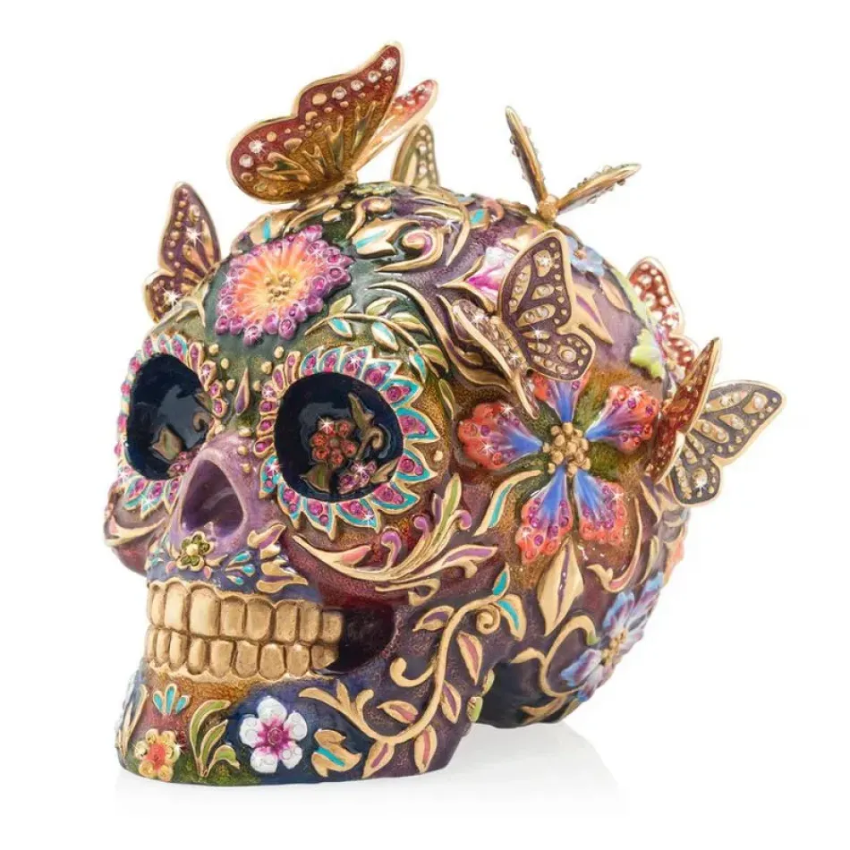 Frida Skull with Butterflies Figurine (Special Order)