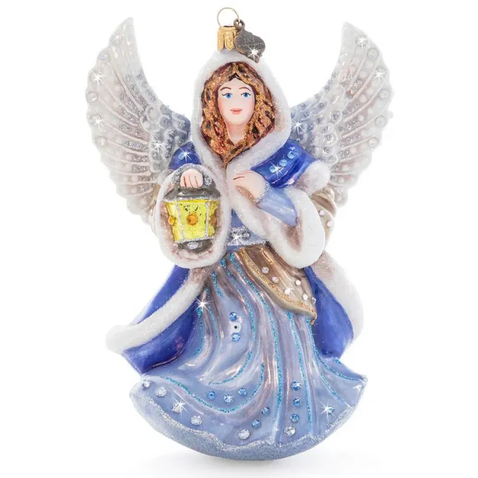 Blue Angel Glass Ornament Jewel