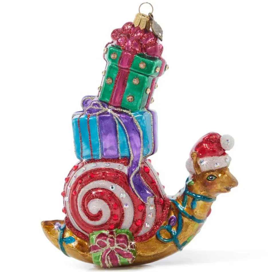 Christmas Snail Ornament