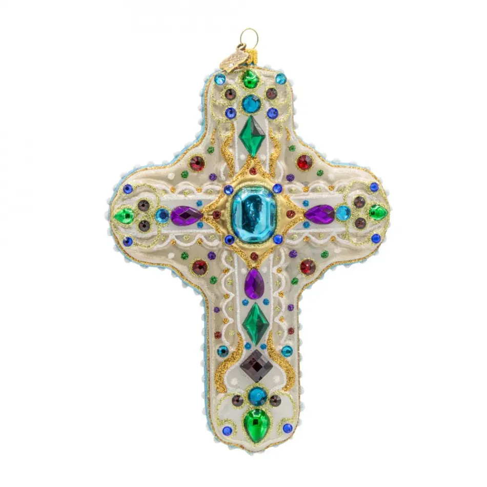 Sacred Jewel Cross Ornament