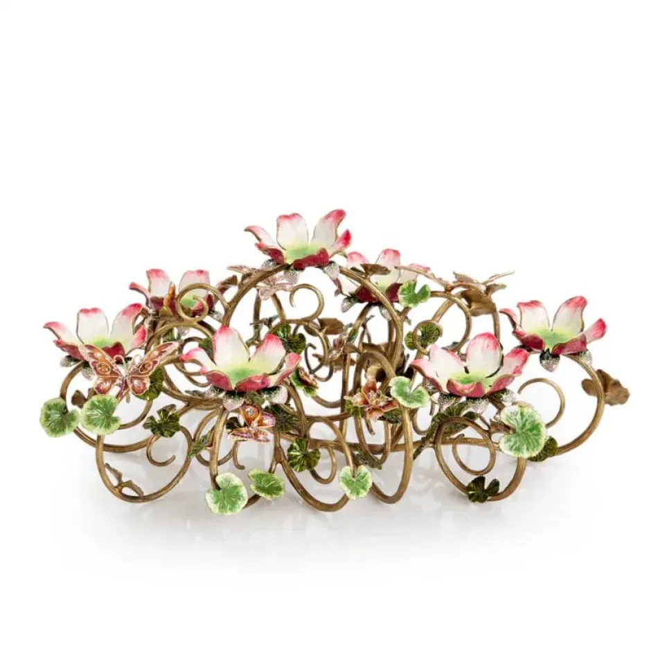 Claudine Floral & Butterfly Candelabra (Special Order)