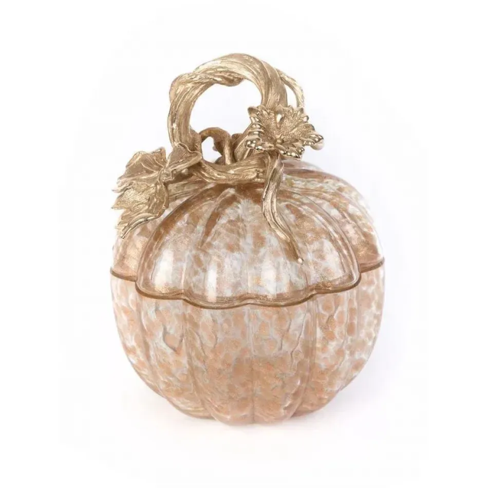 Hadley Leaf & Vine Gilded Glass Jar