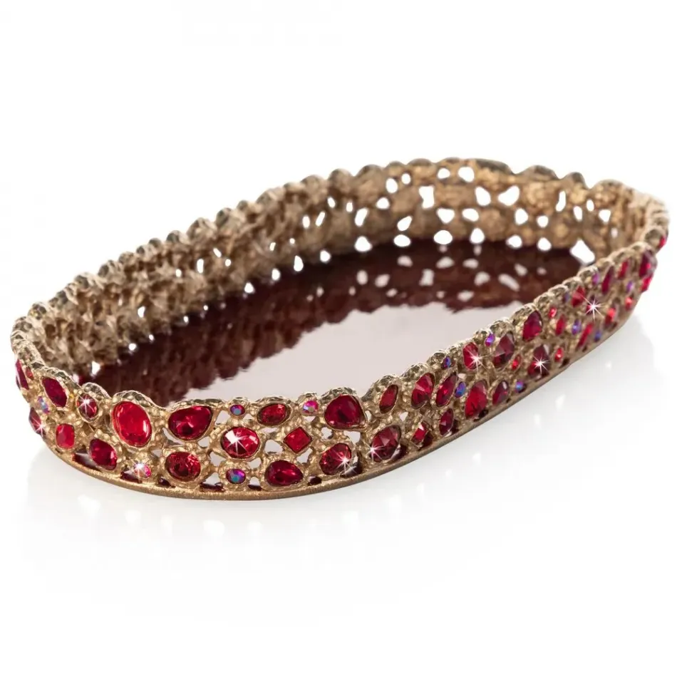 Julius Ruby Bejeweled Tray
