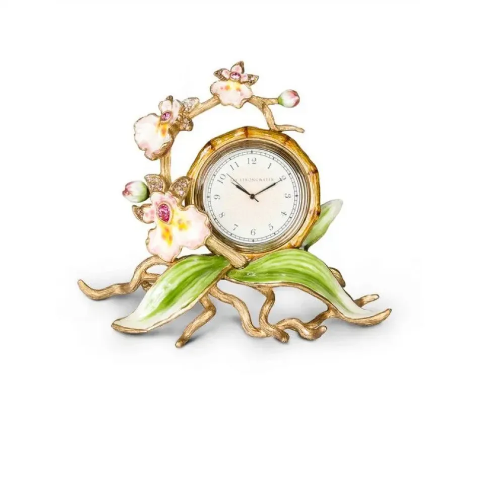 Tara Flora Orchid Clock