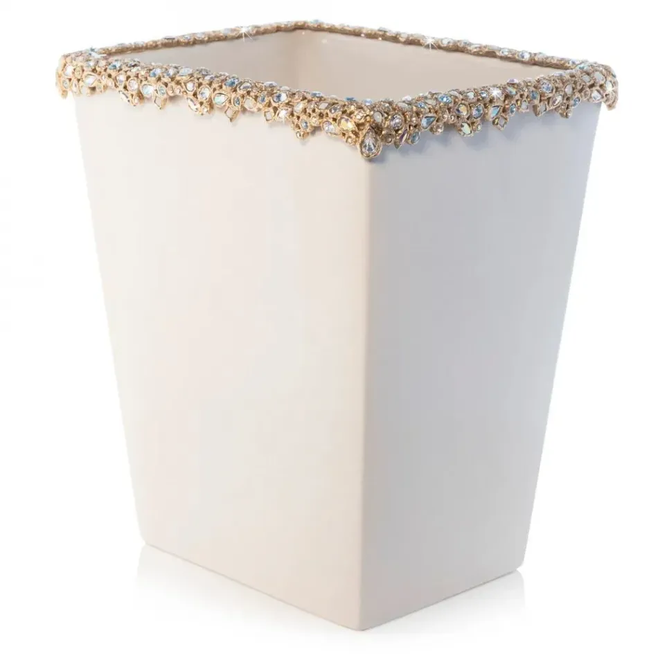 Esther Opal Bejeweled Trash Bin