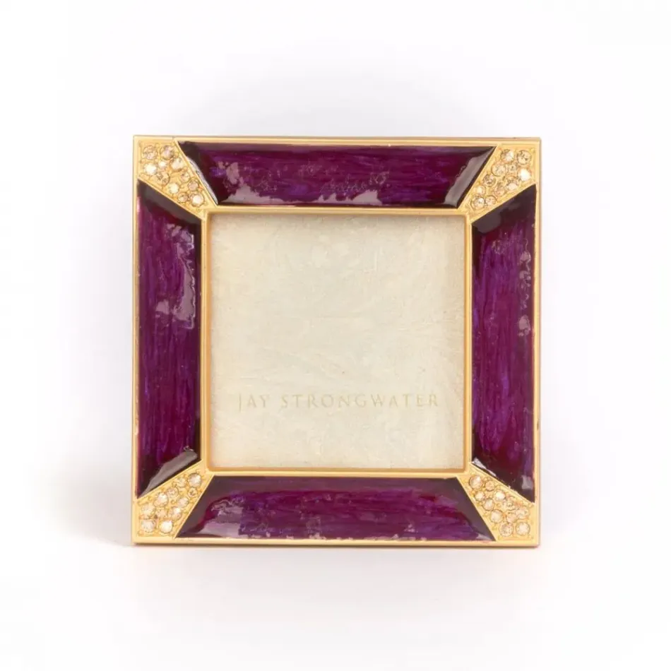 Leland Bouquet Pavé Corner Frame 2"