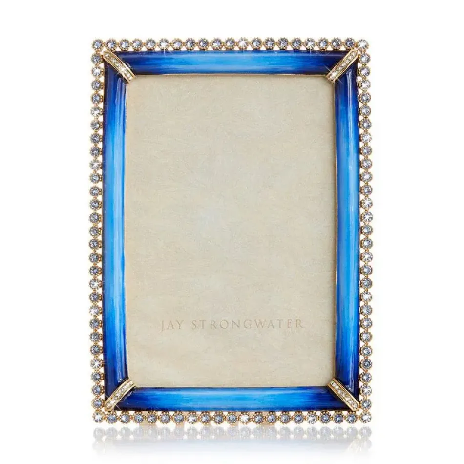 Lorraine Stone Edge 4" X 6" Picture Frame - Blue