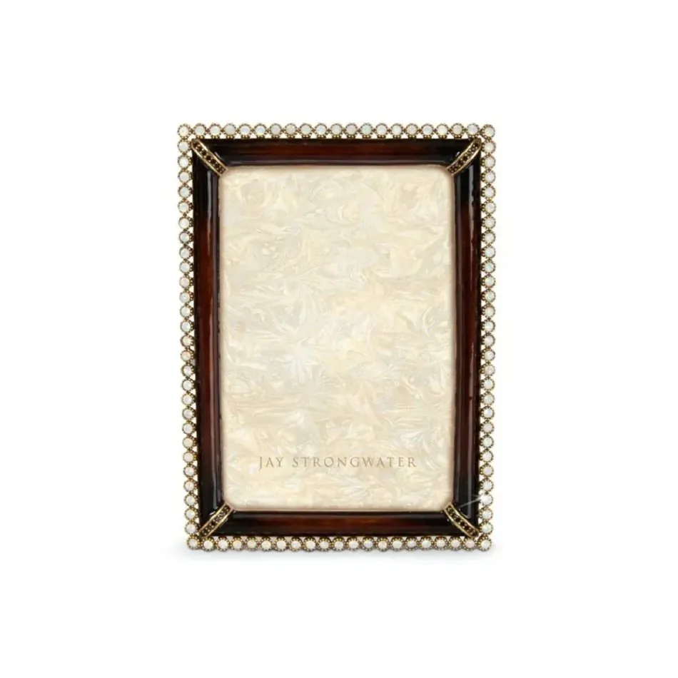 Lorraine Stone Edge 4" x 6" Picture Frame Dark Brown