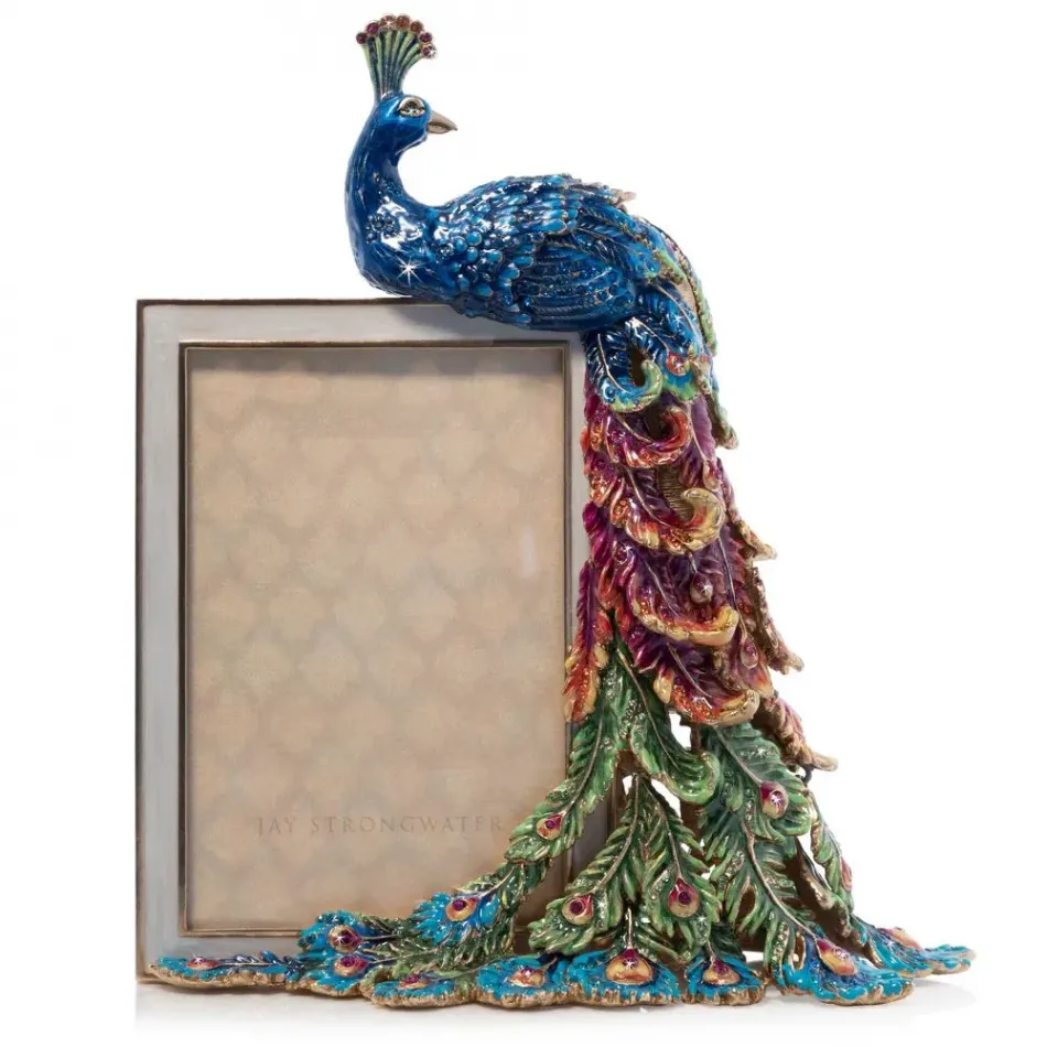 Alexi Peacock 4"x 6" Picture Frame Rainbow (Special Order)