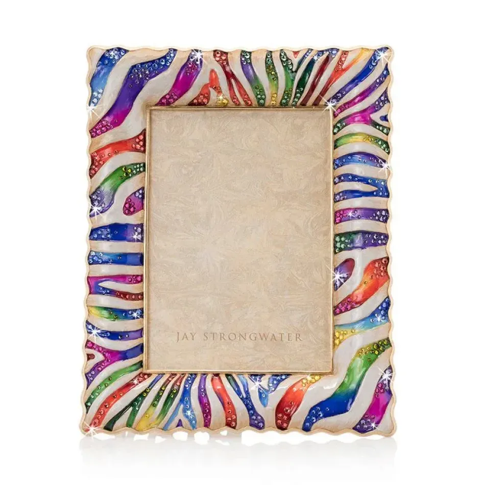 Wyatt Rainbow Zebra Frame 5" x 7"