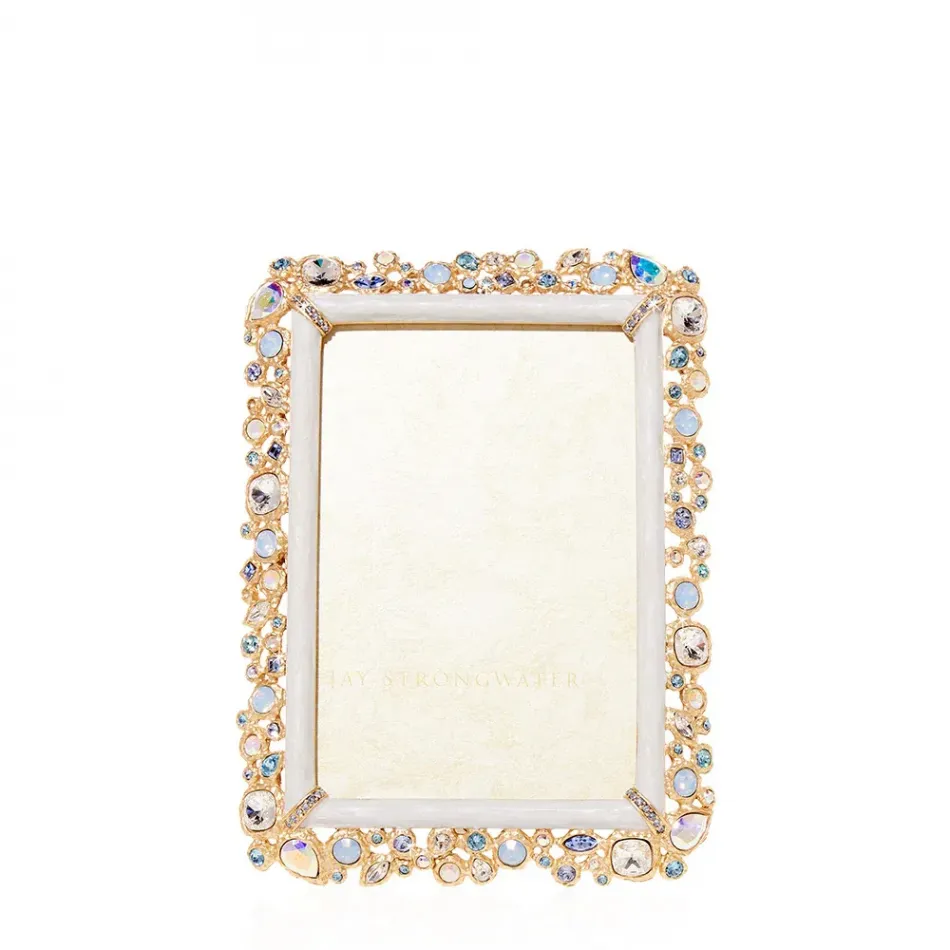 Emery Baby Blue Bejeweled Frame 4" x 6"