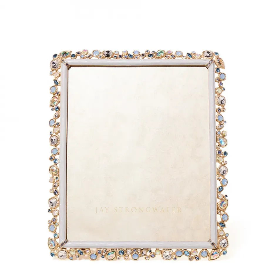 Theo Baby Blue Bejeweled Frame 8" x 10"