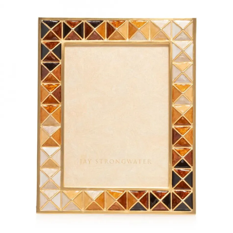 Abaculus Pyramid 3"x 4" Picture Frame Cream/Amber/Cognac
