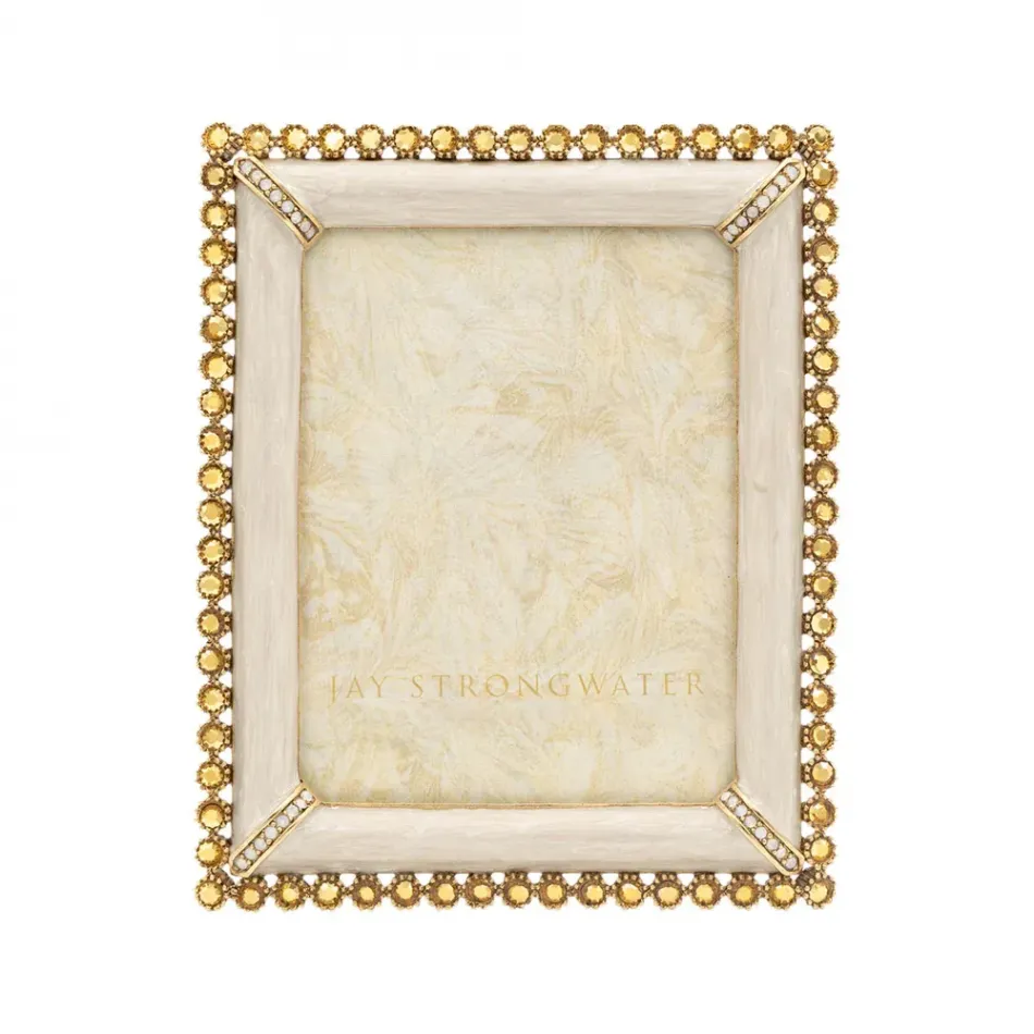 Lucas Stone Edge Gold Clear Stone Frame 5" x 7"