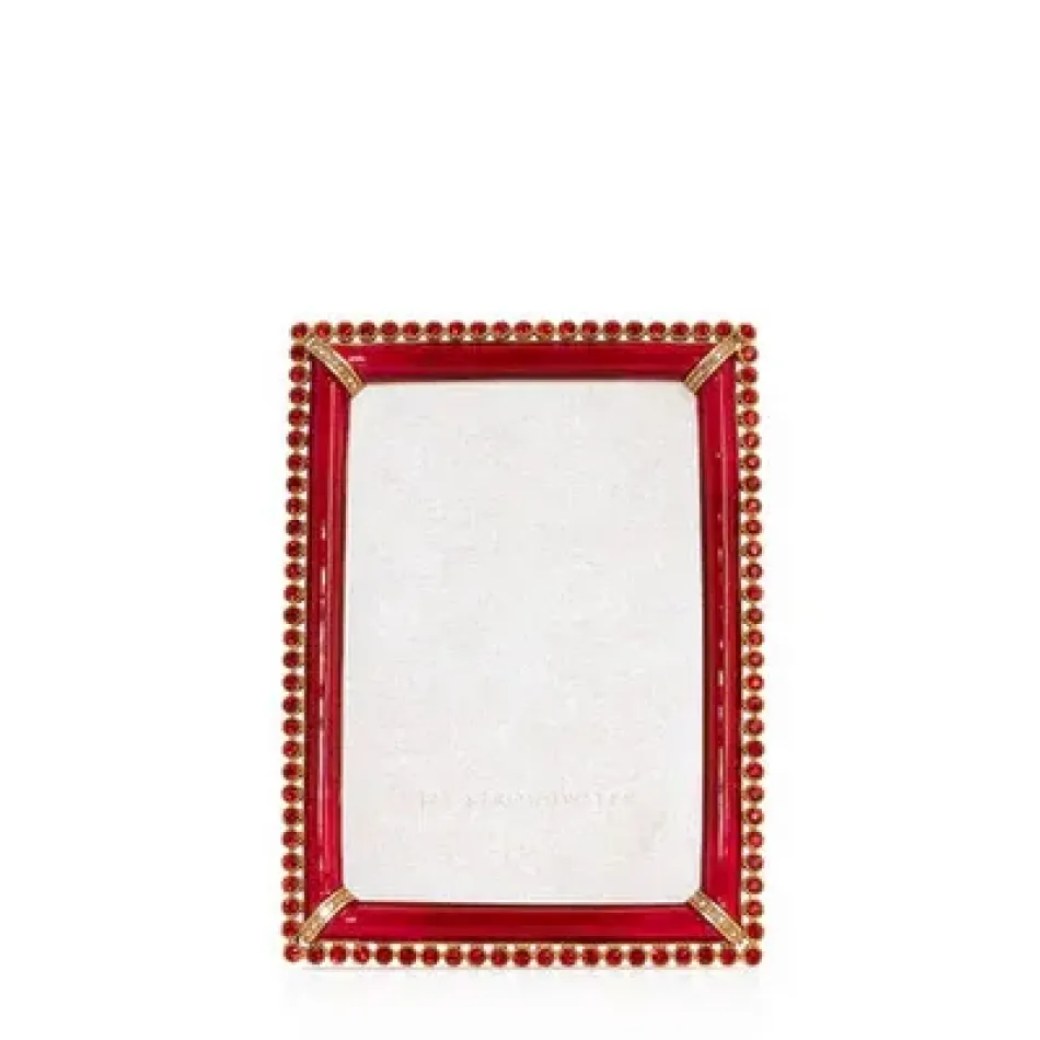 Lorraine Stone Edge Ruby Frame 4" x 6"