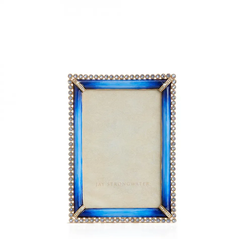 Lorraine Stone Edge Lapis Frame 4" x 6"