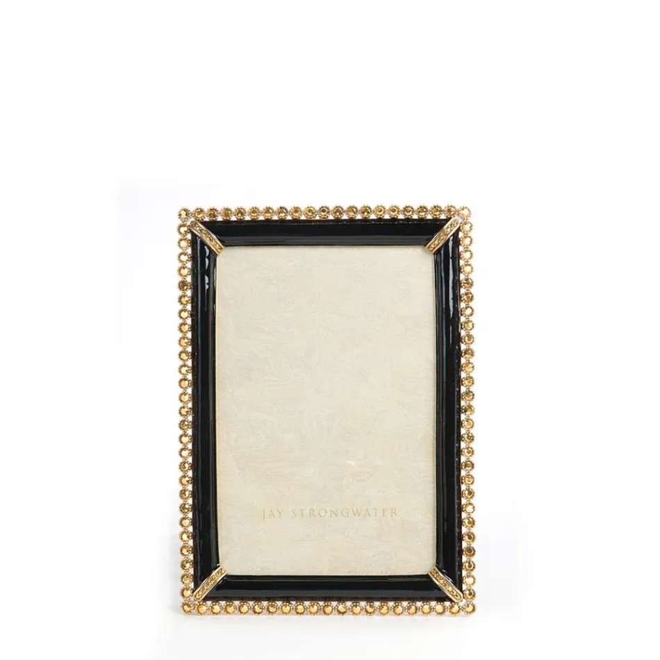 Lorraine Stone Edge Black Frame 4" x 6"