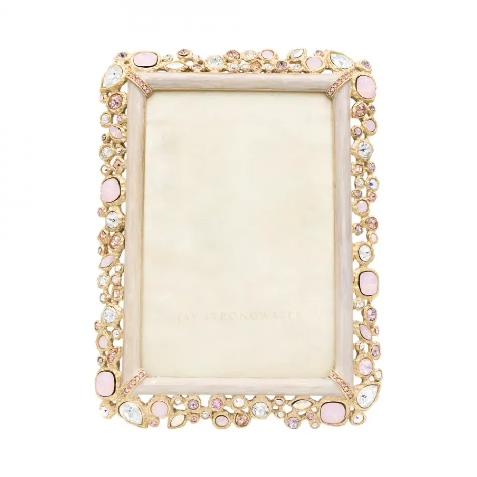Emery Bejeweled Baby Pink Frame 4" x 6"