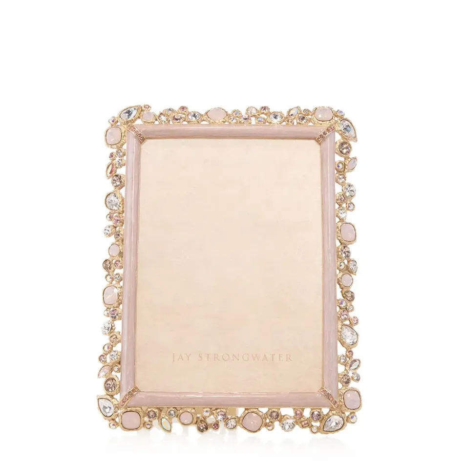 Leslie Bejeweled Baby Pink Frame 5" x 7"