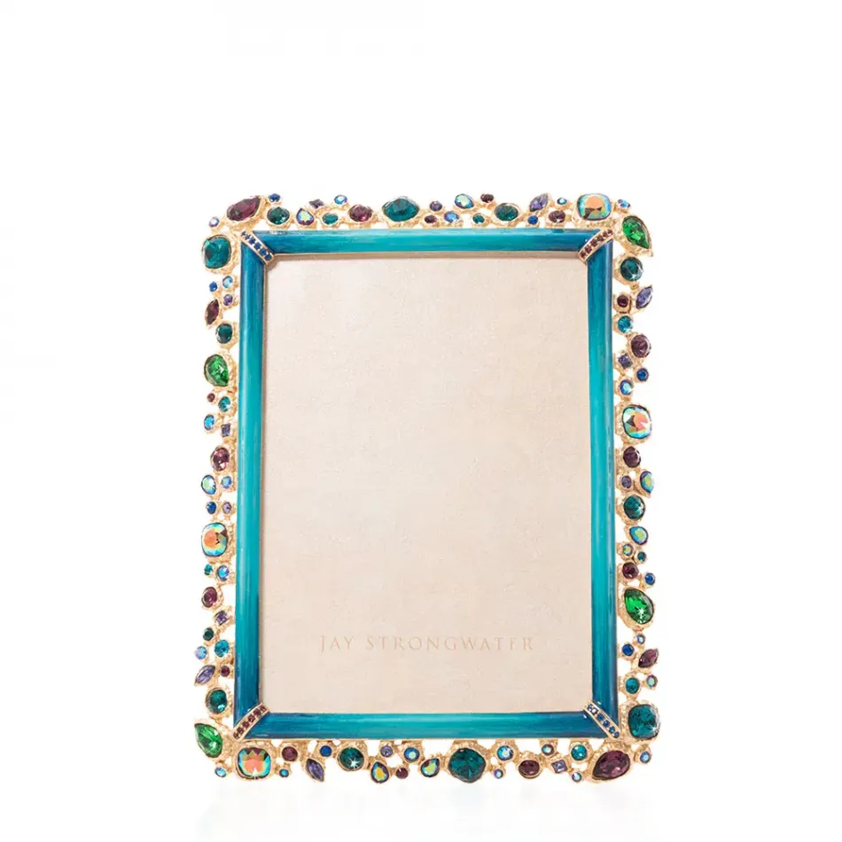 Leslie Bejeweled Peacock Frame 5" x 7"