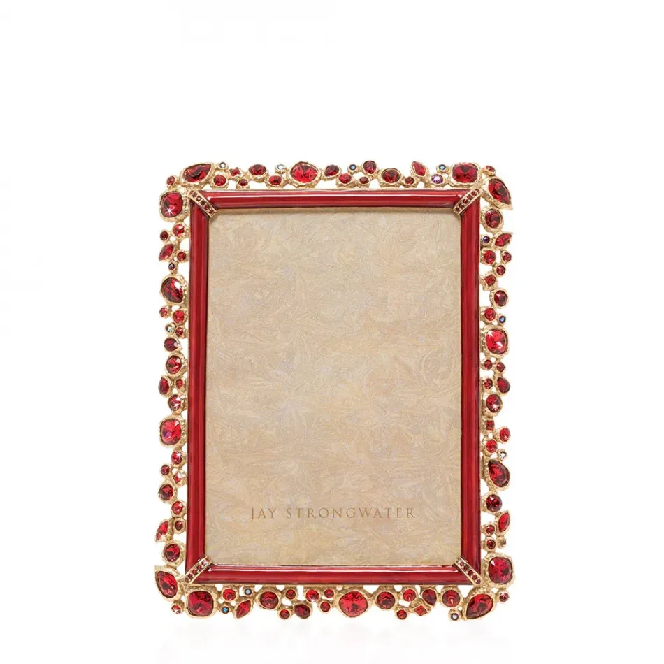 Leslie Bejeweled Ruby Frame 5" x 7"