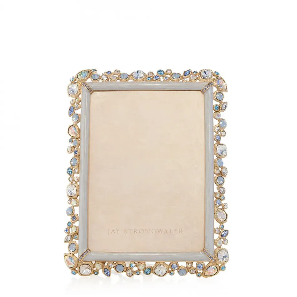 Leslie Bejeweled Baby Blue Frame 5" x 7"