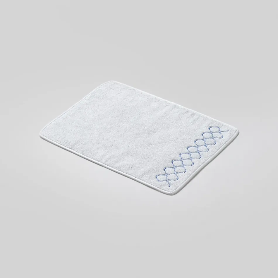 Carol White/Light Blue 12" x 16" Face Towel