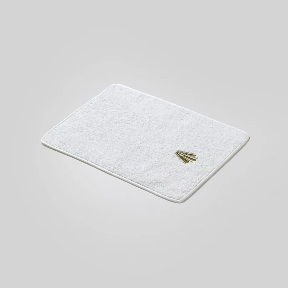 Peacock White/Green 12" x 16" Face Towel