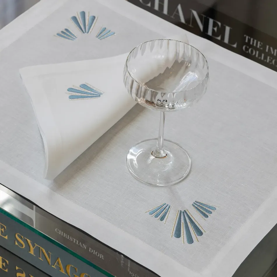 Peacock Embroidered Table Linens