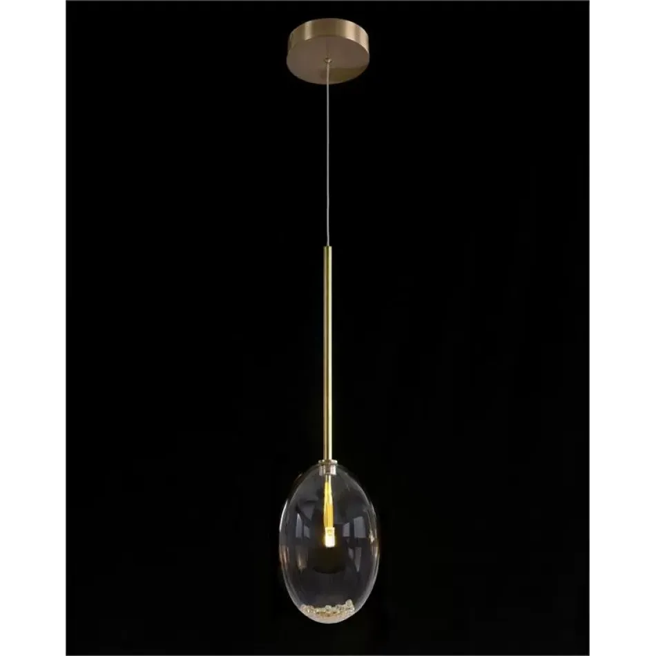 Echo: Glass Globe Single Droplight Pendant