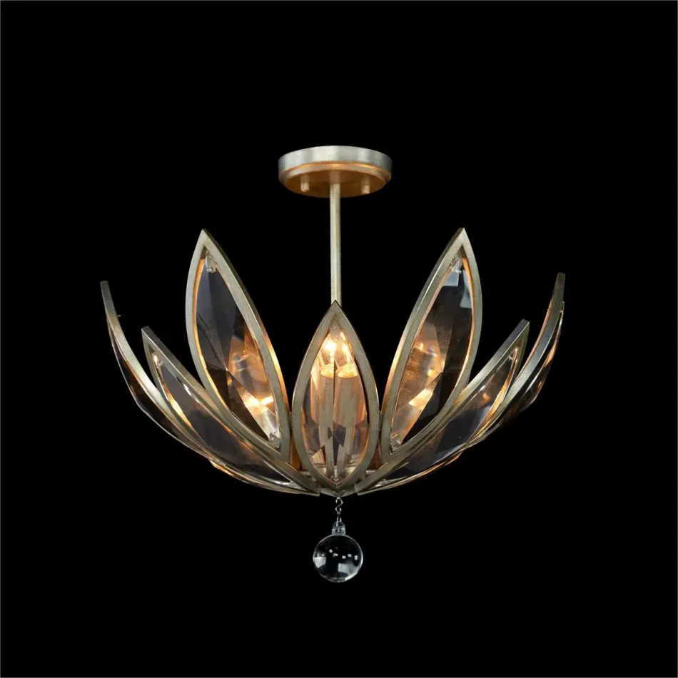 Petaline Three-Light Chandelier