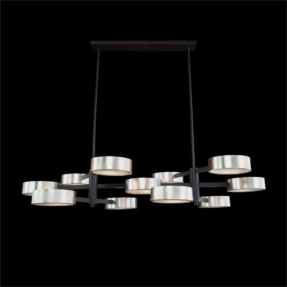 Balance Twelve-Light Horizontal Chandelier