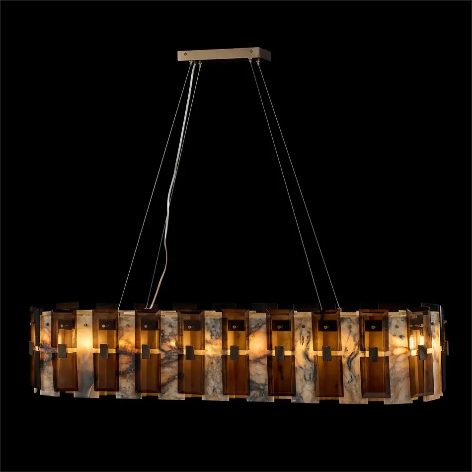Tamboril Twenty-Two-Light Horizontal Chandelier