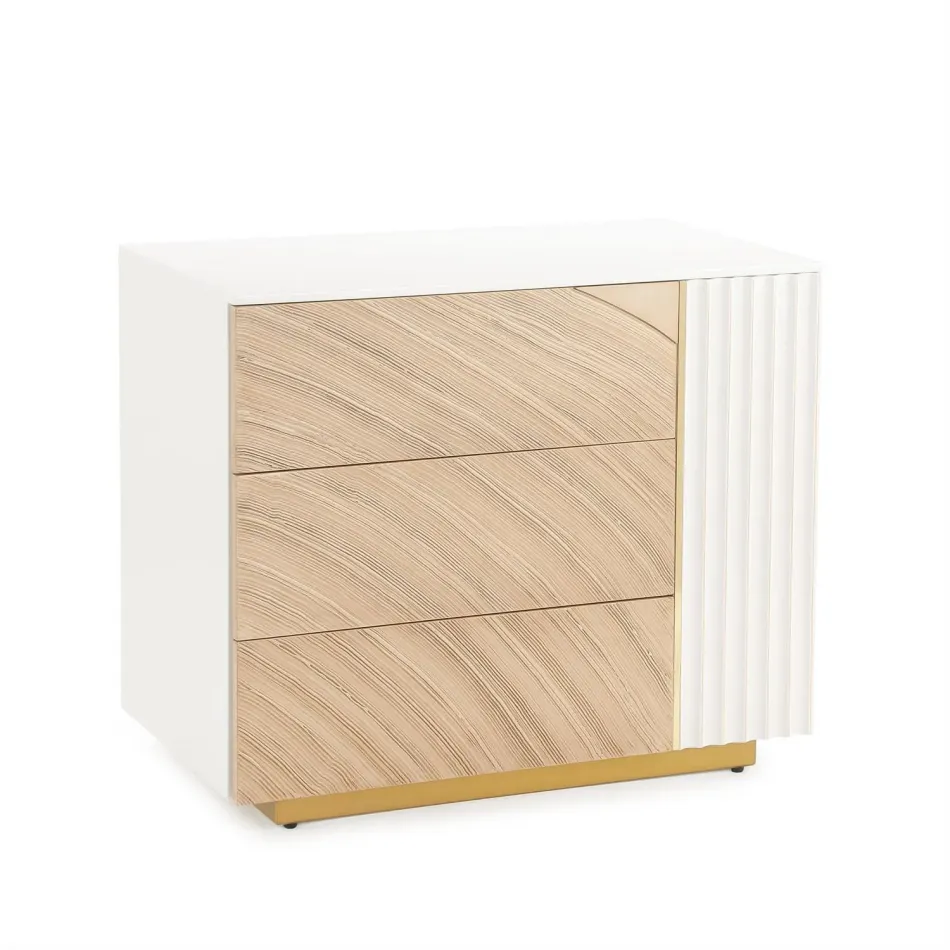 Province Three-Drawer Chest Right