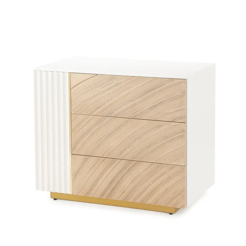 Province Three-Drawer Chest Left
