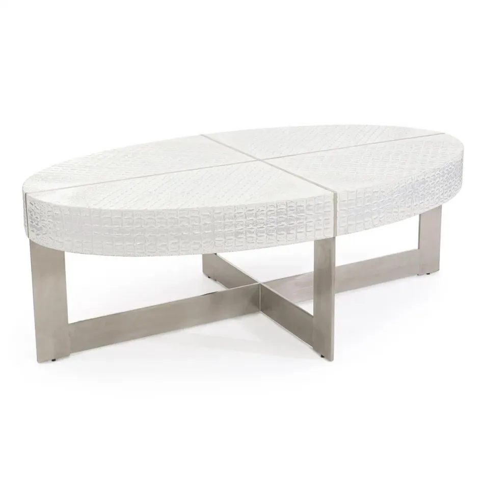 Kano Oval Cocktail Table 19"H x 54.5"W x 30.5"D